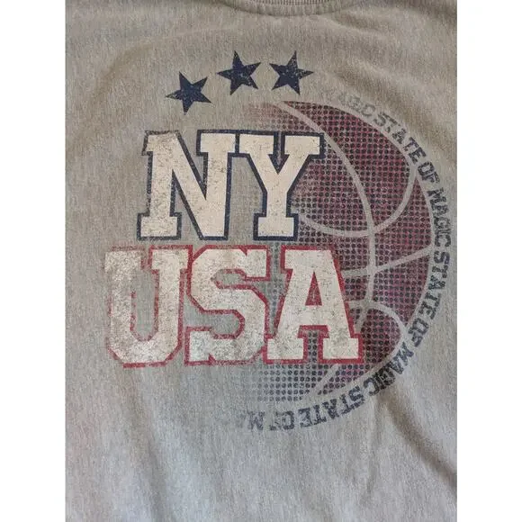 Zara Pullover Sweatshirt NEW YORK Graphic Print - Size Small, Made In Portugal - Picture 10 of 10